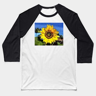 SUNFLOWER ILLUSTRATION Baseball T-Shirt